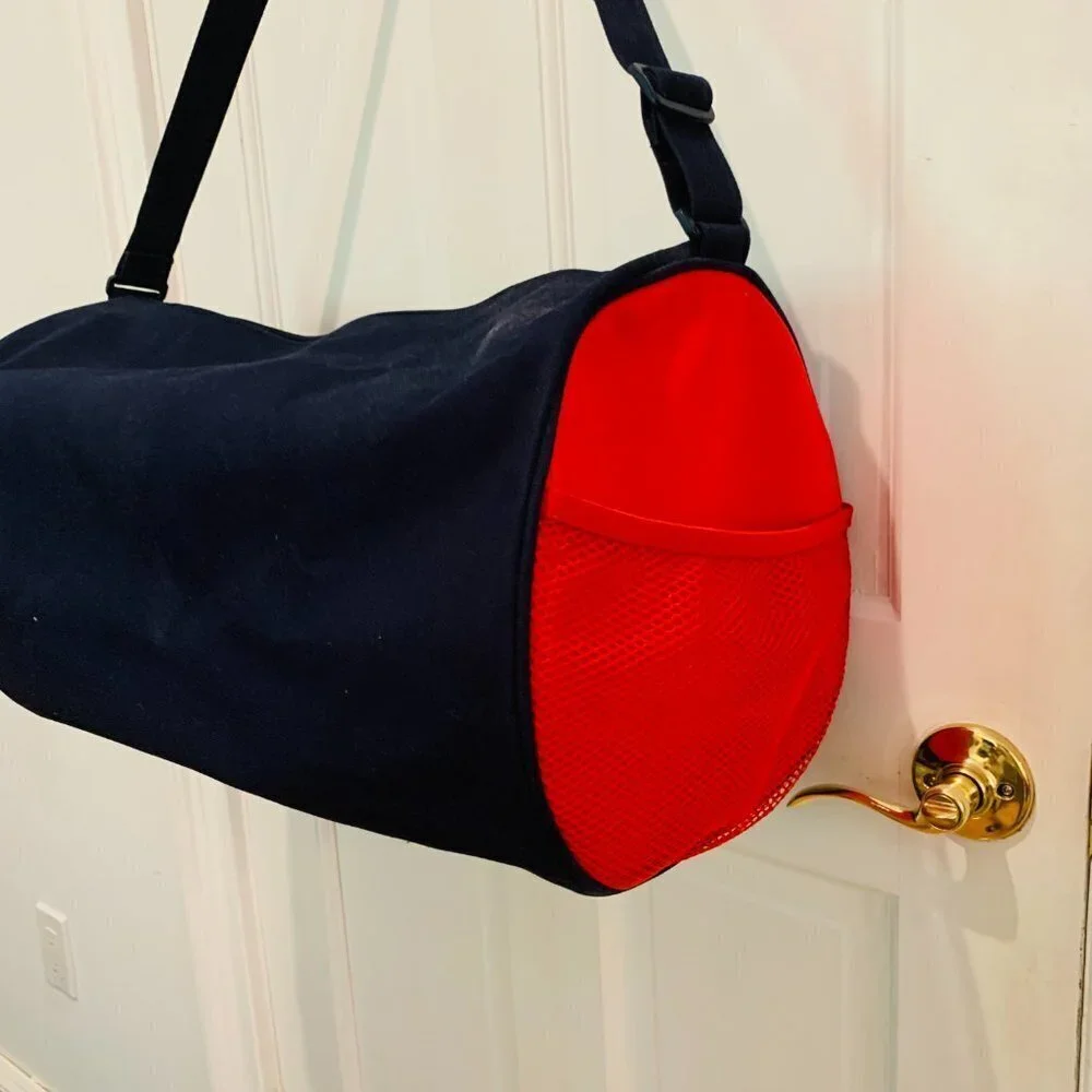 Vintage Tommy Hilfiger Sports Bag Travel Bag Duffle GYM Bag 90s